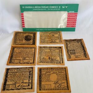 Colonial & Revolutionary Currency 1778 - 1781 Antiqued Reproduction